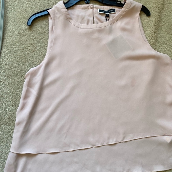 MELANIE LYNE: Layered Sleeveless Blouse- soft pink - Picture 5 of 7